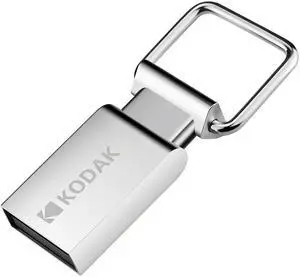 Kodak K112 16G U Disk Metal Portable USB Flash Drive Waterproof Mini Memory Stick Car Pen Drives Flashdisk USB2.0 Silver