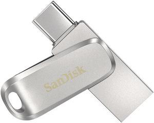 SanDisk SDDDC4 128GB OTG USB3.1 Type-C Metal U Disk Type-C/Type-A Rotatable Dual-port USB Flash Drive up to 150MB/s Read Speed