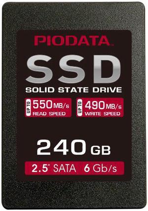 PioData 2.5" 240GB SATA III 3D NAND Internal Solid State Drive (SSD) PIO240S325-R