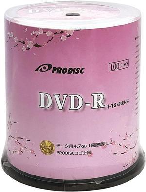 Prodisc DVD-R 16X 4.7GB Logo Blank Data Video Movie Recordable Media  100 Discs (Japanese Limited Edition)