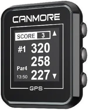 CANMORE H300 Handheld Golf GPS - Black : Preload 38,000 Worldwide Golf Course Data and Free update - User Friendly -  3ATM Waterproof - 1-Year Warranty