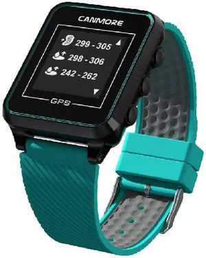 CANMORE TW-353 GPS Golf Watch  Black Preload 38,000 Worldwide Golf Course Data and Free update User Friendly 3ATM Waterproof 1-Year Warranty