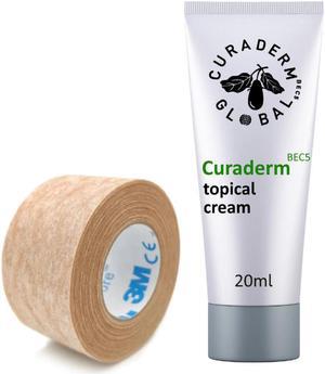 Curaderm BEC5 cream 20ml topical cream + 3M micropore tape