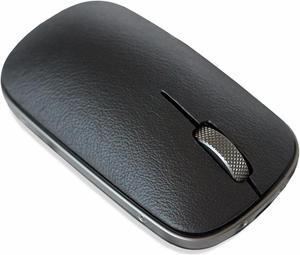 AZIO Retro Classic Bluetooth Mouse - Genuine Leather Topped with Pixart Precision Tracker | Colour Gunmetal (RM-RCM-L-04)