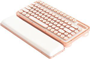 AZIO Retro Compact Keyboard - Inspired By Vintage Typewriters & Crafted With Ultramodern Features | Mac Or PC Tactile, Clicky, Backlit Keys, Dual USB & Bluetooth Interface (RK-RCK-L-02-US) Posh