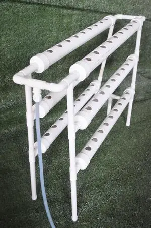 Intsupermai Hydroponic Grow Kit Ladder Double Side 6 Pipe 54 Plant Site Gardening Supplies