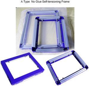 Intsupermai 7x9 Inch Screen Frame Mesh Silk Screen Printing Mesh Stretching Frame Glue Free Stretch Screen Frame