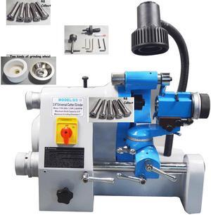 Intsupermai Sharpener End Mill Lathe Drill Bit Knife Grinder 220V R8 Collects with Accessories