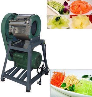 Intsupermai Commercial Electric Vegetable Cutter Slicer Machine for Restaurant Kitchen Chopper Cutting (220V, Simple Type)
