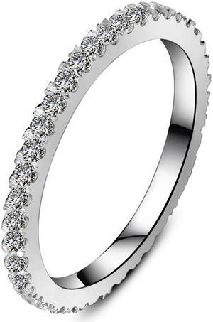 9.0mm 3CT NSCD Simulate Solitaire Diamond Ring for Women Engagement 6 Prongs Setting Ring 4 Newegg