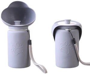 550 ml Dispensing Dog Water Bottle with Water Dispenser Portable Travel Bottle Pet Portable, Small & Medium Dogs, Lead & Dispenser Bowl, Leak-Proof 550 ml Dispensing Dog Water Bottle with Water Dispenser Portable Travel Bottle Pet Portable, Small & Medium Dogs, Lead & Dispenser Bowl, Leak-Proof