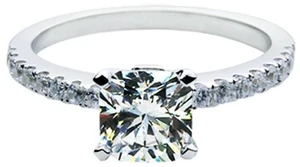 Wedding Rings Sterling Silver Promise Ring 6mm Cushion 1CT Zircon Ring Women Engagement Jewelry Sterling Silver in 18K White Gold Plated 7 Wedding Rings Sterling Silver Promise Ring 6mm Cushion 1CT Zircon Ring Women Engagement Jewelry Sterling Silver in 18K White Gold Plated 7