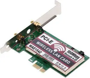 Wireless LAN Card BT WiFi Network Card with High-gain Antennas 150M PCI-E Adapter Card Wireless Network Wireless LAN Card BT WiFi Network Card with High-gain Antennas 150M PCI-E Adapter Card Wireless Network