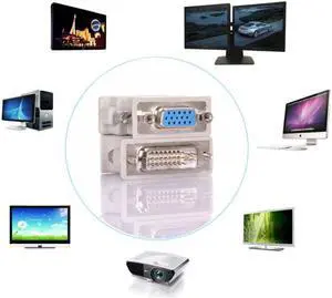1PCS DVI to VGA Adapter Cable Male to Female DVI 24+5 Pin to VGA 1080P Video Converter for HDTV Monitor Computer PC Laptop