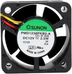 PMD1238PKB2-A 3820 38*38*20MM DC 12V 2.5W 3-line Server Cooling Fan