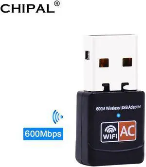 Wireless USB WiFi Adapter 600Mbps wi fi Antenna PC Network Card Dual Band 2.4+5.8Ghz usb Lan Ethernet Receiver 802.11ac Wi-fi