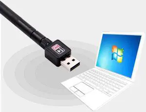 est WiFi Adapter 5dB wifi Antenna 150Mbps Lan Wireless Network Card Portable USB WiFi Receiver Adaptador WiFi 802.11b/g/n
