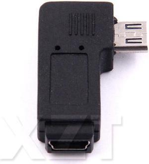 est Right Angled USB Mini 5 Pin Female to Micro 5 Pin Male 90 Degree Angle Adapter Converter