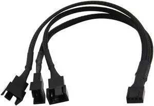 6 inch 1 to 3 4-pins Molex TX4 CPU 4 Pin PWM Case Cooling Fan Splitter Hub Power Fan-out Adapter Cable
