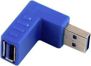 1pcs Right Angle USB 3.0 Type A Male to Female Plug Super-Speed Connector Adapter
