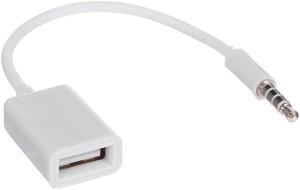 3.5mm Male Car AUX Audio Jack to USB 2.0 Female Adapter Converter Cord OTG Cable adapter cable