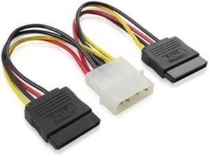 10pc/Lot IDE to Sata Power Cable IDE to 2x Serial ATA SATA HDD Power Adapter 4pin IDE To 15pin SATA HDD Power Cable