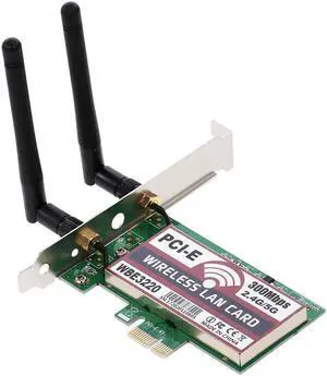 2.4GHz/5GHz Wireless LAN Card WiFi Network Card with High-gain Antennas AP Function 300M PCI-E Adapter Card