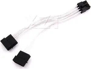Copper 2 IDE Dual 4pin Molex IDE Male to 8 Pin Female PCI-E Y Molex IDE Power copper Cable Adapter Connector for video cards