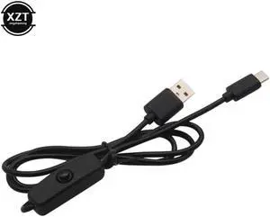 Universal USB Type C 5V 3A Charging Cable for Raspberry Pi 4 Power Cable with ON/OFF Switch for RPI 4 Model B RPI 4B Compute