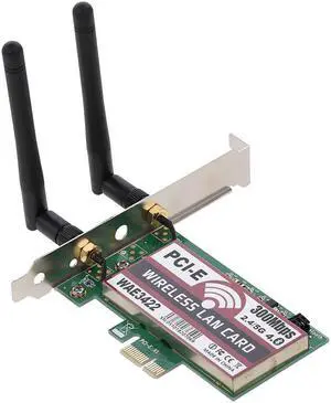 Wireless LAN Card BT Dual Band WiFi Network Card with High-gain Antennas 300M PCI-E Adapter Card Wireless Network Wireless LAN Card BT Dual Band WiFi Network Card with High-gain Antennas 300M PCI-E Adapter Card Wireless Network