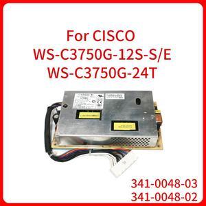 AC Power Supply 341-0048-03 341-0048-02 For Cisco WS-C3750G-12S-S/E WS-C3750G-24T Server Switch Power Supply Module