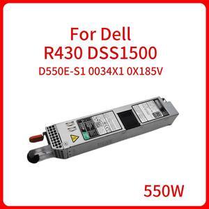 550W Switch Power Supply L550E-S1 D550E-S1 0034X1 0X185V 034X1 X185V For Dell R430 DSS1500 Server Power Adapter