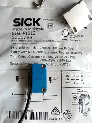 1051783 GTE6-P1212 Sick Photoelectric Switch Sensor 1051783 GTE6-P1212 Sick Photoelectric Switch Sensor