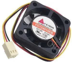 For 4CM FD124010EB 4010 0.12A 12V server Three Lines Cooling fan