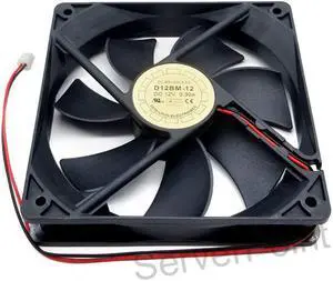 for Double ball air volume D12BM-12 12CM 12V 2-wire air drying machine chassis power supply cooling fan