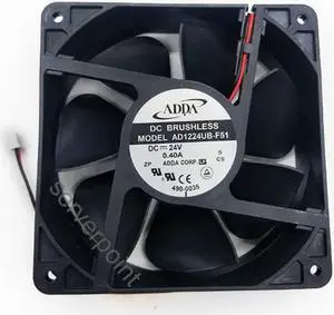 Genuine for  AD1224UB-F51 12038 24V 0.40A double ball cooling fan