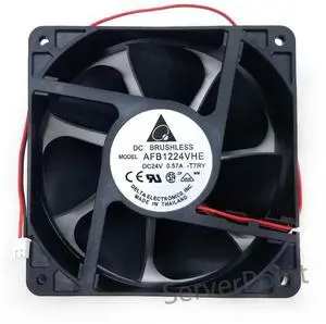 AFB1224VHE 12cm 12038 120*120*38mm DC 24V 0.57A 2-wire Inverter Cooling Fan