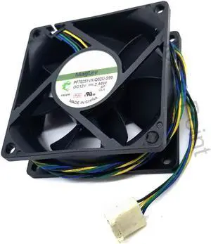 Genuine PF70251VX-Q02U-S99 DC 12V 2.46W 70x70x25mm 4-wire Server Cooler Fan