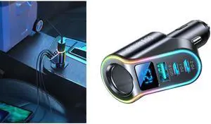 OIAGLH USB Car Charger,Input12V/24V,PD30W QC3.0 Cigarette-Lighter Voltage- Meter for Cellphone GPS USB Type-C Car Charger OIAGLH USB Car Charger,Input12V/24V,PD30W QC3.0 Cigarette-Lighter Voltage- Meter for Cellphone GPS USB Type-C Car Charger