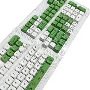 OIAGLH XDA Keycaps 125 Keys Cartoon Pattern Thick PBT For Gaming Mechanical Keyboard DIY Replacement Keys