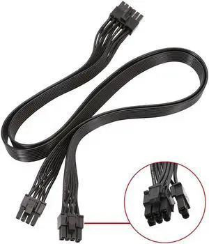 OIAGLH PSU Graphics Card Line 12Pin to Dual 8Pin(6+2) PCI-E Modular Power Cable for Seasonic P-860 P-1000 X-1050 (60cm)