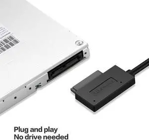 OIAGLH Adapter Cable Quick Data Transfer For Laptop Optical Drive CD/DVD ROM Slimline Drive OIAGLH Adapter Cable Quick Data Transfer For Laptop Optical Drive CD/DVD ROM Slimline Drive