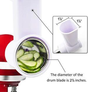 OIAGLH Vegetable Slicer/Shredder/Cheese Grater for KitchenAid Stand Mixer Attachment Slicing Shredding Accessories