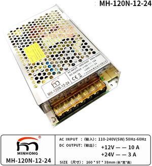 FOR Switching Power Supply For 12V10A 24V3A 120W Power Supply MH-120N-12-24