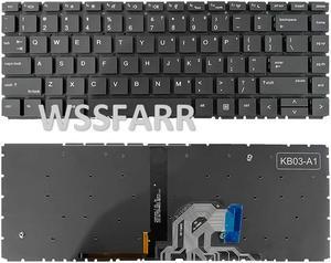 FOR US English laptop keyboard for Probook 440 G6 445 G6 440 G7 445 G7 black with backlight