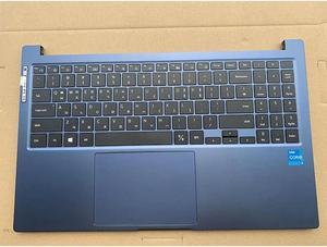 FOR NT750XDA Palmrest KR layout Keyboard Upper Case Blue and silver