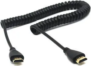FOR HDMI-compatible Male to Male Stretch Spring Cable for 1080P HDTV