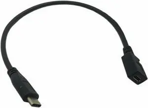 FOR USB 3.1 Type-C USB-C Male to Micro USB 5-pin Female Adapter Converter Cable