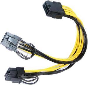 FOR Power CPU 8P To Graphics Card Dual 6+2 Power Supply Cable 20Cm Adapter Cable
