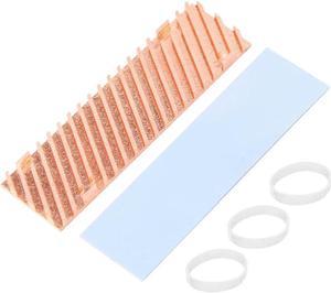 FOR Ultra Thin Pure Copper Heatsink Cooler Heat Sink SSD Thermal Pad for M.2 2280 PCI-E NVME SSD 70X20X4mm